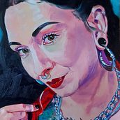 Il mio progetto del corso: Ritratto a olio: esplora luci e ombre. Fine Arts, Painting, and Oil Painting project by Viviana Schettini - 11.10.2022