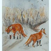 My project for course: Expressive Animal Portraits in Watercolor. Een project van Traditionele illustratie, Aquarelschilderen, Realistische tekening y Naturalistische illustratie van koutna.marianna - 23.12.2022