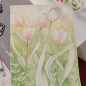 Mi proyecto del curso: Técnicas de acuarela en negativo para ilustración botánica. Traditional illustration, Watercolor Painting, and Botanical Illustration project by anagraciafernandez - 12.11.2022