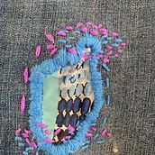 Mi proyecto del curso: Bordado: reparación de prendas. Embroider, Sewing, DIY, Upc, cling, and Textile Design project by sandri6 - 09.02.2022