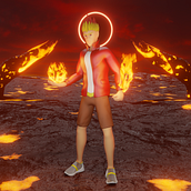 Fire Hero. Un proyecto de Diseño, 3D, Modelado 3D, Diseño de personajes 3D, Diseño 3D y Diseño de personajes de Leonardo Augusto - 22.12.2022