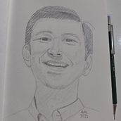 Mi proyecto del curso: Cuaderno de retratos a línea con grafito. Sketching, Drawing, Portrait Drawing, and Sketchbook project by Ale - 12.24.2022