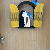 My project for course: Paper Mache for Beginners: Sculpt a Colorful Character. Projekt z dziedziny Trad, c, jna ilustracja, Projektowanie postaci, Projektowanie zabawek, To, art, Kreat, wne zabaw i z dziećmi użytkownika Maral Kosari - 25.12.2022