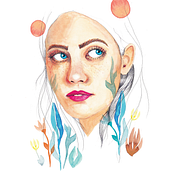 Il mio progetto del corso: Ritratto illustrato ad acquerello. Traditional illustration, Fine Arts, Painting, Drawing, Watercolor Painting, Portrait Drawing, and Artistic Drawing project by e_davoliomarani - 12.25.2022