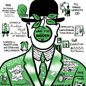 Mi proyecto del curso: Sketchnoting: René Magritte. Traditional illustration, Creative Consulting, Lettering, Creativit, Drawing, Portfolio Development, Communication, H, and Lettering project by Ixone de Prado - 12.25.2022