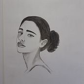 My project for course: Stylish Illustrated Portraits with Mixed Media - @karen_klassen. Un progetto di Illustrazione tradizionale, Belle arti, Illustrazione digitale e Pittura acrilica di Marcela Boeing Silva - 26.12.2022