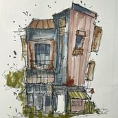 My project for course: Expressive Architectural Sketching with Colored Markers. Sketching, Drawing, Architectural Illustration, Sketchbook & Ink Illustration project by cris_anjel85 - 12.25.2022
