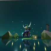 Mi proyecto del curso: Modelado de personajes low poly para videojuegos. 3D, 3D Modeling, Video Games, 3D Character Design, and Game Design project by pablofestey - 12.25.2022