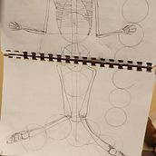 Mi proyecto del curso: Dibujo anatómico para principiantes. Fine Arts, Sketching, Pencil Drawing, Drawing, Realistic Drawing, and Figure Drawing project by Fidel Ernesto Vargas Rodriguez - 12.24.2022