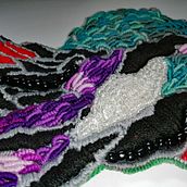 Mój projekt z kursu: Projektowanie ubioru: malowanie i haft na odzieży . Lukisan, Desain Busana, Bordir, DIY, Upc, cling, Dan Desain Tekstil proyek oleh Anna Gruchała - 12.26.2022