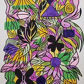 Mi proyecto del curso: Ilustración manual inspirada en técnicas digitales. Un projet de Illustration traditionnelle, Dessin au cra, on, Dessin , et Carnet de croquis de Aleshka - 26.12.2022
