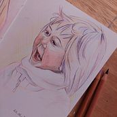 Mein Abschlussprojekt für den Kurs: Lebendiges Porträtzeichnen mit Buntstiften. Drawing, Portrait Drawing, Sketchbook, and Colored Pencil Drawing project by isabella.ruprechter - 12.26.2022