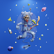 Mi proyecto del curso: Creación de personajes en 3D con Blender. Un progetto di 3D, Character design, Modellazione 3D, Character design 3D e Progettazione 3D di Juan Jose Parra - 24.12.2022