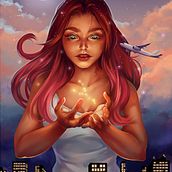 My project for course: Digital Fantasy Portraits with Photoshop. Traditional illustration, Drawing, Digital Illustration, Portrait Drawing, Digital Drawing, and Digital Painting project by chisai_kagi - 12.26.2022