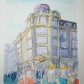 Projeto do curso: Desenho arquitetônico com aquarela. Sketching, Drawing, Watercolor Painting, Architectural Illustration, Sketchbook & Ink Illustration project by Leonardo Gusman - 12.27.2022
