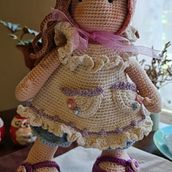 Mi proyecto del curso: Elaboración de muñecas amigurumi románticas. Un proyecto de Artesanía, Diseño de juguetes, Tejido, Crochet, Amigurumi y Diseño textil de myrtob2000 - 27.12.2022
