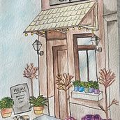 Mi proyecto del curso: Ilustración de escenas con acuarela y pluma estilográfica. Painting, Sketching, Watercolor Painting, Architectural Illustration & Ink Illustration project by Erika Burgos - 12.27.2022