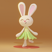 Mi proyecto del curso: Creación de personajes kawaii en 3D con Blender. Projekt z dziedziny Trad, c, jna ilustracja, Projektowanie postaci, Ilustracja c, frowa,  Modelowanie 3D i Manga użytkownika Aranzazú Reyes - 26.12.2022