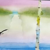 Mi proyecto del curso: Paisajes atmosféricos en acuarela. Fine Arts, Painting, and Watercolor Painting project by Yadira Morán Morales - 12.28.2022