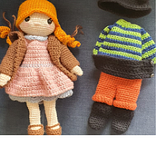 Mi proyecto del curso: Amigurumi: diseño de ropa, pelo y complementos. Arts, Crafts, To, Design, Fiber Arts, Crochet, Amigurumi, and Textile Design project by Maria victoria Cediel - 12.28.2022
