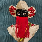 Orville peck from my beading portrait class Ein Projekt aus dem Bereich Nähen von v4r9rvbqmr - 29.12.2022