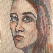 My project for course: Artistic Portrait with Watercolors. Fine Arts, Painting, Watercolor Painting, and Portrait Drawing project by inga_e - 12.29.2022