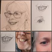 My project for course: Portrait Sketchbooking: Explore the Human Face. Sketching, Drawing, Portrait Drawing, Artistic Drawing, and Sketchbook project by Gail Townsend - 12.29.2022