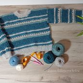 Mi proyecto del curso: Prendas a crochet llenas de color y textura. Un projet de St, lisme, Art textile, Crochet , et Design textile de laury_86 - 29.12.2022