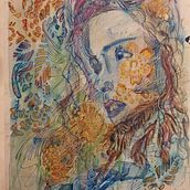 Il mio progetto del corso: Ritratto sperimentale con inchiostro, tè e alcol. Un projet de Beaux Arts, Peinture, Dessin et Illustration à l'encre de Sofia Hale - 29.12.2022