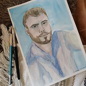 Mi proyecto del curso: Retrato artístico en acuarela Ein Projekt aus dem Bereich Bildende Künste, Malerei, Aquarellmalerei und Porträtzeichnung von Estefany Camacho - 29.12.2022