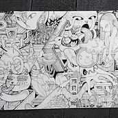 Mój projekt z kursu: Ilustracja oniryczna: rysuj to, co podpowiada wyobraźnia. Traditional illustration, and Drawing project by Michalina Rodak - 12.30.2022