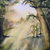 My project for course: Dreamy Watercolor Landscapes: Paint with Light. Painting, and Watercolor Painting project by Tytti Vinje - 12.30.2022