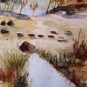 Mein Abschlussprojekt für den Kurs: Natürliche Aquarelllandschaften. Artes plásticas, Pintura, e Pintura em aquarela projeto de Susanne Lerjen - 30.12.2022