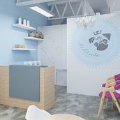 Lilileyba Tienda de Ropa Infantil. Un progetto di Design, Design e creazione di mobili, Architettura d'interni e Interior design di Mariel González Pierres - 09.02.2019