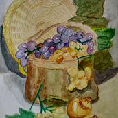 Bodegón en acuarela. Un proyecto de Ilustración tradicional y Pintura a la acuarela de Alisson Figueroa Murillo - 30.12.2022