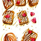 Mon projet du cours :  Illustration culinaire savoureuse à l'aquarelle. Traditional illustration, Fine Arts, Painting, and Watercolor Painting project by Pauline Prade - 12.30.2022