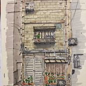Japanese Facade. Traditional illustration project by juanruizmail - 12.30.2022