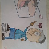 Cast los divertidos . Traditional illustration project by Dagoberto Suárez Montoya - 12.28.2022