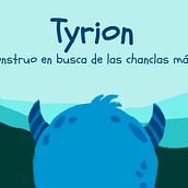 Tyrion, Un monstruo en busca de las chanclas mágicas. Ilustração tradicional projeto de eduardomoreno204 - 14.05.2021