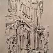 My project for course: Expressive Architectural Sketching with Colored Markers. Sketching, Drawing, Architectural Illustration, Sketchbook & Ink Illustration project by Christie Barnes - 12.28.2022