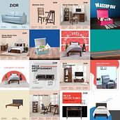 My text animations for instagram page of indian furniture shop. Animation, T, pograph, Kinetic T, pograph, and Motion Graphics project by anapiasungat - 12.31.2022