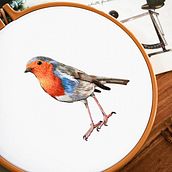 Mi proyecto del curso: Pintar con hilo: técnicas de ilustración textil. Traditional illustration, Embroider, and Textile Design project by Laura de Lucas - 12.28.2021