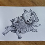 Mein Abschlussprojekt für den Kurs: Kugelschreiber-Illustration im Skizzenbuch: Aus Fehlern lernen. Sketching, Drawing, Sketchbook & Ink Illustration project by eilane - 12.31.2022