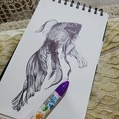 My project for course: Sketchbook Illustration with Pen: Embracing Mistakes. Un proyecto de Bocetado, Dibujo, Sketchbook e Ilustración con tinta de sweetart660 - 31.12.2022