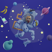 My project for course: 3D Character Creation in Blender. Un progetto di 3D, Character design, Modellazione 3D, Character design 3D e Progettazione 3D di kirolosashraf760 - 02.01.2023