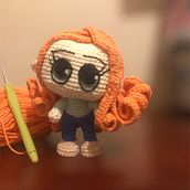 Mi proyecto del curso: Amigurumis: personas tejidas a crochet. Arts, Crafts, To, Design, Fiber Arts, Crochet, Amigurumi, and Textile Design project by Alejandra Barrientos - 12.31.2022
