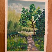 My project for course: Landscape Painting with Gouache for Beginners . % Sarah Ramsden tarafından hazırlanan Güzel sanatlar, Tablo, Doğalcı İllüstrasyon, Ve Guaj Boyama projesi - 01.01.2023