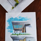 Il mio progetto del corso: Disegno architettonico espressivo con pennarelli colorati. Un proyecto de Bocetado, Dibujo, Ilustración arquitectónica, Sketchbook e Ilustración con tinta de Rebecca Pettirossi - 02.01.2023