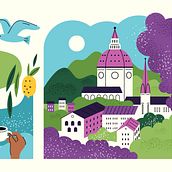 My project for course: Vector Illustration for Vibrant Compositions. Un proyecto de Ilustración vectorial, Ilustración digital y Dibujo digital de Natalya M - 02.01.2023