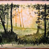 My project for course: Dreamy Watercolor Landscapes: Paint with Light. Painting, and Watercolor Painting project by blacktulip - 01.02.2023